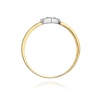 Pierścionek W0276 Diament 0,04ct żółte złoto