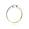 Pierścionek W0278 Diament 0,15ct żółte złoto