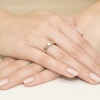 Pierścionek W0278 Diament 0,15ct żółte złoto