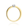 Pierścionek W0288 Diament 0,08ct żółte złoto