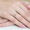 Pierścionek W0288 Diament 0,08ct żółte złoto