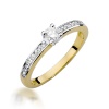 Pierścionek W0288 Diament 0,20ct żółte złoto