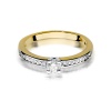 Pierścionek W0288 Diament 0,20ct żółte złoto
