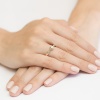 Pierścionek W0291 Diament 0,20ct żółte złoto