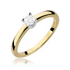 Pierścionek W0292 Diament 0,20ct żółte złoto
