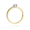 Pierścionek W0292 Diament 0,20ct żółte złoto