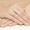 Pierścionek W0292 Diament 0,20ct żółte złoto