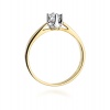 Pierścionek W0293 Diament 0,20ct żółte złoto