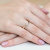 Pierścionek W0293 Diament 0,20ct żółte złoto