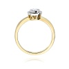 Pierścionek W0294 Diament 0,15ct żółte złoto