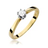 Pierścionek W0295 Diament 0,15ct żółte złoto
