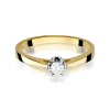 Pierścionek W0295 Diament 0,15ct żółte złoto
