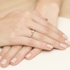 Pierścionek W0299 Diament 0,12ct żółte złoto