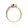 Pierścionek W0302 Diament 0,08ct żółte złoto