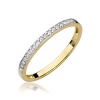 Pierścionek W0306 z diamentami żółte złoto