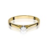 Pierścionek W0311 Diament 0,09ct żółte złoto