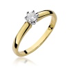 Pierścionek W0317 Diament 0,20ct żółte złoto