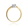 Pierścionek W0318 Diament 0,10ct żółte złoto