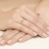 Pierścionek W0318 Diament 0,10ct żółte złoto