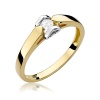 Pierścionek W0320 Diament 0,04ct żółte złoto