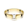 Pierścionek W0320 Diament 0,04ct żółte złoto