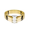 Pierścionek W0320 Diament 0,30ct żółte złoto