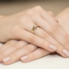 Pierścionek W0320 Diament 0,30ct żółte złoto