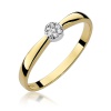 Pierścionek W0322 Diament 0,04ct żółte złoto