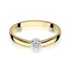Pierścionek W0322 Diament 0,04ct żółte złoto