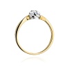 Pierścionek W0329 Diament 0,10ct żółte złoto