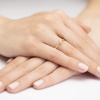 Pierścionek W0332 Diament 0,09ct żółte złoto