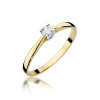 Pierścionek W0335 Diament 0,15ct żółte złoto