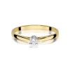 Pierścionek W0335 Diament 0,15ct żółte złoto