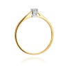 Pierścionek W0335 Diament 0,15ct żółte złoto