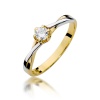 Pierścionek W0340B Diament 0,23ct żółte złoto