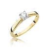 Pierścionek W0341 Diament 0,25ct żółte złoto