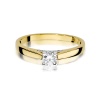 Pierścionek W0341 Diament 0,25ct żółte złoto