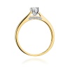 Pierścionek W0341 Diament 0,25ct żółte złoto