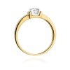 Pierścionek W0343 Diament 0,10ct żółte złoto