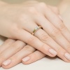 Pierścionek W0343 Diament 0,10ct żółte złoto