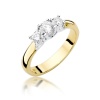 Pierścionek W0344 Diament 0,25ct żółte złoto