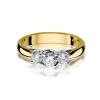 Pierścionek W0344 Diament 0,25ct żółte złoto