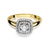 Pierścionek W0345 Diament 0,30ct żółte złoto
