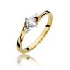 Pierścionek W0346B Diament 0,25ct żółte złoto