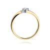 Pierścionek W0346B Diament 0,25ct żółte złoto