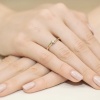 Pierścionek W0346 Diament 0,10ct żółte złoto
