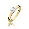 Pierścionek W0347 Diament 0,30ct żółte złoto