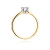 Pierścionek W0347 Diament 0,30ct żółte złoto