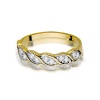 Pierścionek W0349 z diamentami żółte złoto