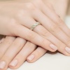Pierścionek W0349 z diamentami żółte złoto